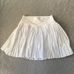 Alo Yoga Grand Slam tennis skirt Elegant White Pleated Skirt size L